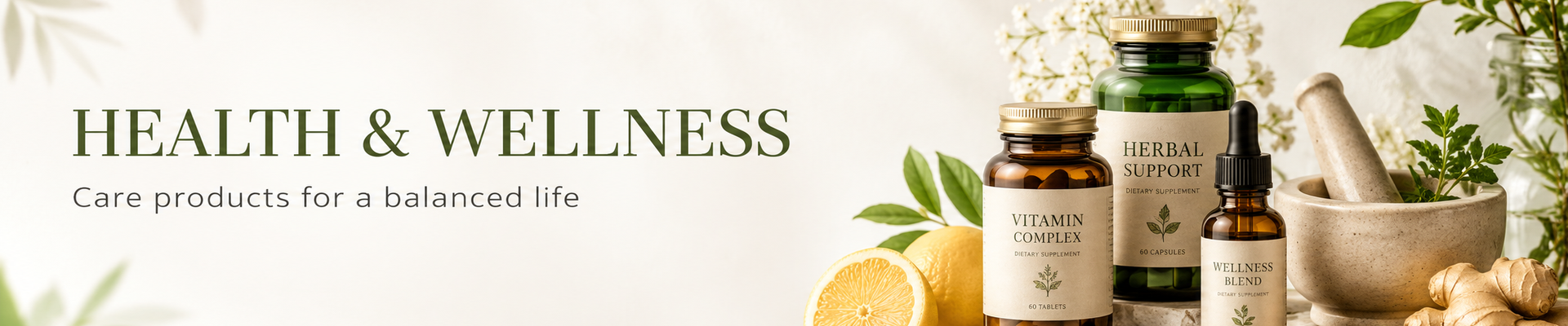 Health and Wellness Care category banner